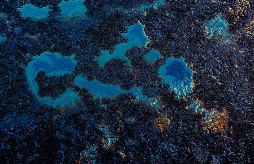 Abstract representation of environmental toxins affecting health